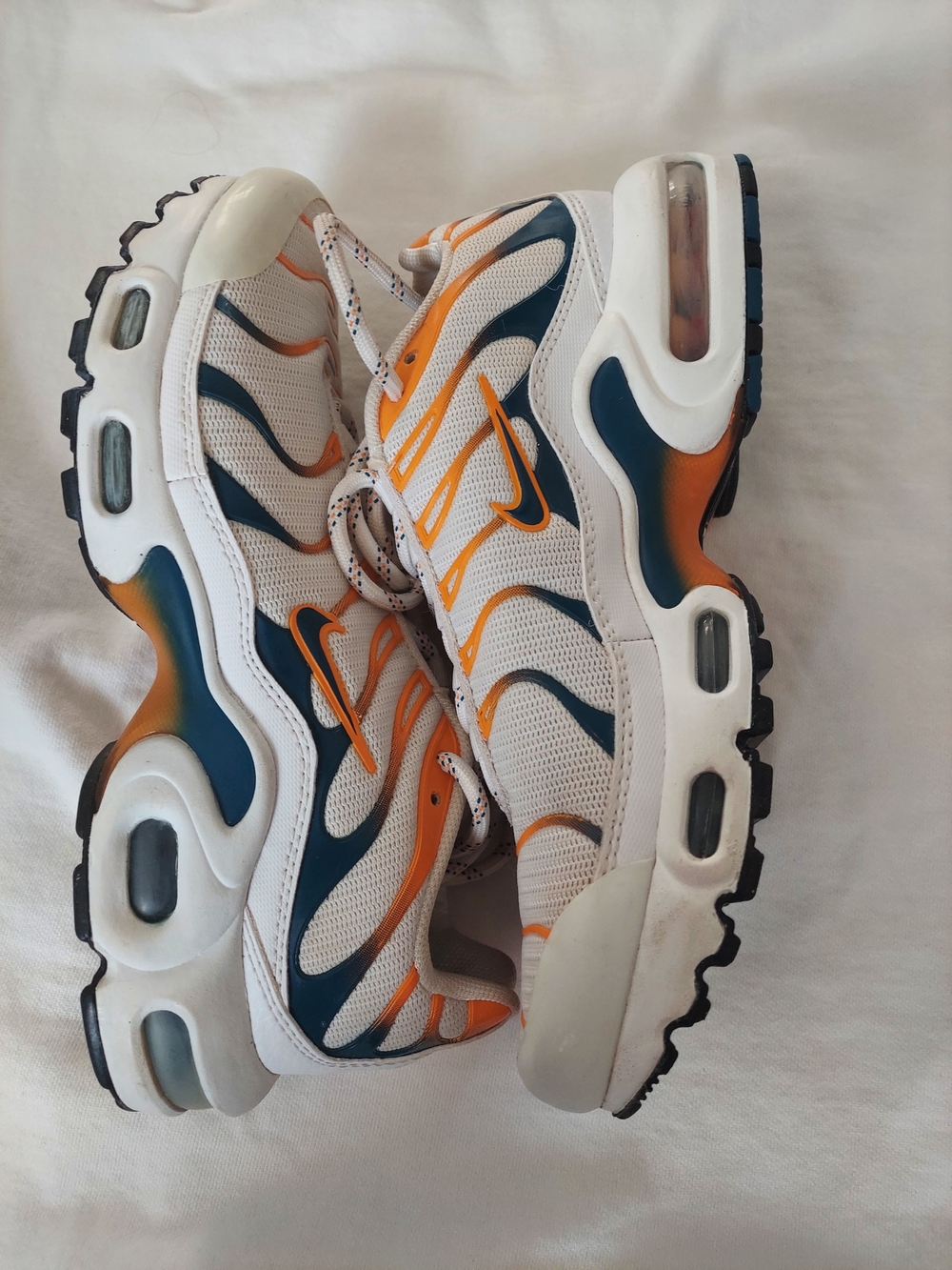 Nike Air Max Plus - White, Orange and Navy